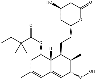 6(S)-Hydroperoxy Simvastatin Structure