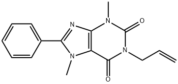 1-알릴-3,7-다이메틸-8-페닐잔틴 구조식 이미지