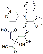 N-(1,2-디메틸디아지난-4-일)-N-페닐-푸란-2-카르복사미드,2-히드록시프로판-1,2,3-트리카르복실산 구조식 이미지