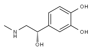 (S)-4-[1-hydroxy-2-(methylamino)ethyl]pyrocatechol Structure