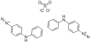 p-anilinobenzenediazonium sulphate (2:1) 구조식 이미지