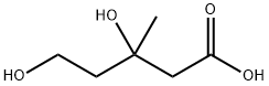 3,5-dihydroxy-3-methyl-Pentanoic acid Structure