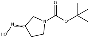 1-Pyrrolidinecarboxylicacid,3-(hydroxyimino)-,1,1-dimethylethylester(9CI) Structure
