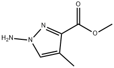 1H-Pyrazole-3-carboxylicacid,1-amino-4-methyl-,methylester(9CI) 구조식 이미지