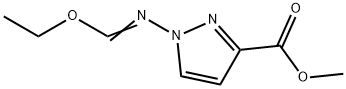 1H-Pyrazole-3-carboxylicacid,1-[(ethoxymethylene)amino]-,methylester Structure