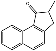 2,3-DIHYDRO-2-METHYL-1H-BENZ[E]INDEN-1-ONE 구조식 이미지