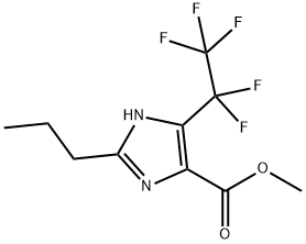 METHYL 5-PENTAFLUOROETHYL-2-PROPYLIMIDAZOLE-4-CARBOXYLATE Structure