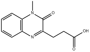 3-(3,4-Dihydro-4-methyl-3-oxoquinoxalin-2-yl)propionic acid, 3-(2-Carboxyethyl)-1,2-dihydro-1-methyl-2-oxoquinoxaline 구조식 이미지