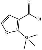 3-Furancarbonyl chloride, 2-(trimethylsilyl)- (9CI) Structure