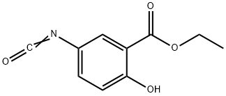 Benzoic acid, 2-hydroxy-5-isocyanato-, ethyl ester (9CI) Structure