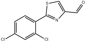 2-(2,4-디클로로페닐)티아졸-4-카브알데히드2-(2,4-디클로로페닐)티아졸-4-카브알데히드2-(2,4-디클로로페닐)티아졸-4-카브알데히드 구조식 이미지