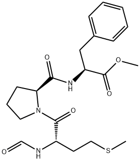 N-formylmethionyl-prolyl-phenylalanine methyl ester Structure
