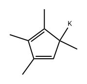 POTASSIUM TETRAMETHYLCYCLOPENTADIENIDE Structure