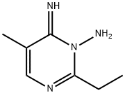 1(6H)-Pyrimidinamine,  2-ethyl-6-imino-5-methyl- 구조식 이미지