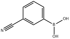 3-Cyanophenylboronic acid 구조식 이미지