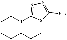 5-(2-Ethylpiperidin-1-yl)-1,3,4-thiadiazol-2-amine Structure