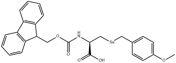 N-9-fluorenylmethoxycarbonyl-Se-4-methoxybenzylselenocysteine 구조식 이미지