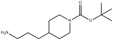 TERT-BUTYL 4-(3-AMINOPROPYL)PIPERIDINE-1-CARBOXYLATE 구조식 이미지