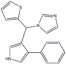 2-Thienyl-1H-imidazol-1-yl-4-phenyl-1H-pyrrol-3-ylmethane 구조식 이미지