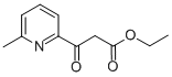 6-METHYL-BETA-OXO-2-PYRIDINEPROPANOIC ACID ETHYL ESTER Structure