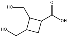 Cyclobutanecarboxylic acid, 2,3-bis(hydroxymethyl)- (9CI) Structure
