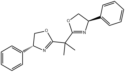 (R,R)-2,2'-(DIMETHYLMETHYLENE)BIS(4-PHENYL-2-OXAZOLINE) Structure