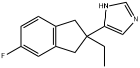 4-(2-ethyl-5-fluoro-1,3-dihydroinden-2-yl)-3H-imidazole Structure