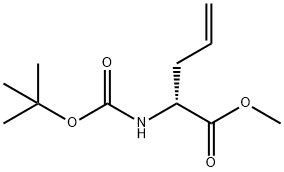 (R)-METHYL-2-BOC-AMINO-4-PENTENOIC ACID 구조식 이미지