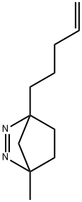 2,3-Diazabicyclo[2.2.1]hept-2-ene, 4-methyl-1-(pent-4-en-1-yl)- Structure