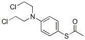 Thioacetic acid S-[p-[bis(2-chloroethyl)amino]phenyl] ester Structure