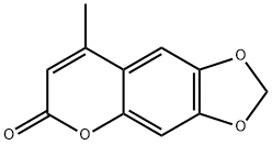 4-METHYL-6,7-METHYLENEDIOXYCOUMARIN 구조식 이미지