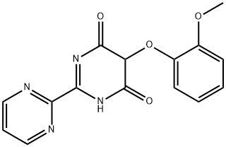 5-(2-Methoxyphenoxy)-[2,2'-bipyrimidine]-4,6(1H,5H)-dione 구조식 이미지
