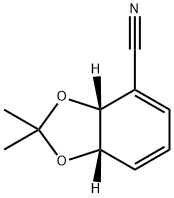 (+)-CIS-2(R),3(S)-2,3-DIHYDROXY-2,3-DIHYDROBENZONITRILE ACETONIDE 구조식 이미지