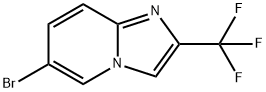 IMIDAZO[1,2-A]PYRIDINE, 6-BROMO-2-(TRIFLUOROMETHYL)- Structure