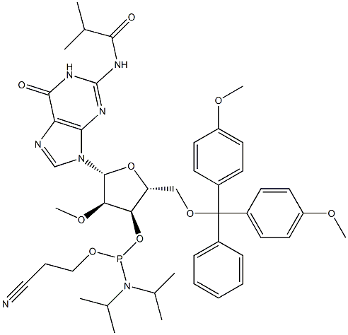 2'-OMe-ibu-G Phosphoramidite 구조식 이미지