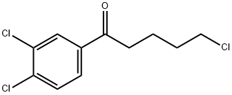 5-CHLORO-1-(3,4-DICHLOROPHENYL)-1-OXOPENTANE Structure