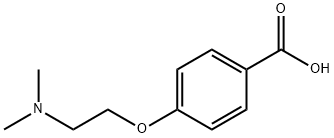 Benzoic acid, 4-[2-(dimethylamino)ethoxy]- Structure