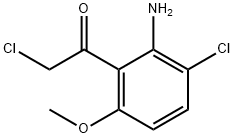 Ethanone,  1-(2-amino-3-chloro-6-methoxyphenyl)-2-chloro- 구조식 이미지