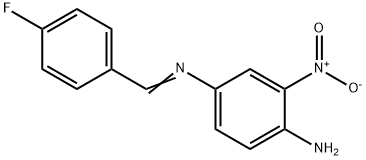 (1E)-1-N-[(4-Fluorophenyl)methylidene]-3-nitrobenzene-1,4-diamine 구조식 이미지