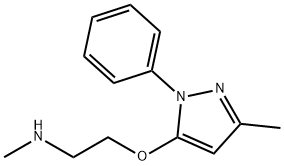 3-Methyl-5-[2-(methylamino)ethoxy]-1-phenyl-1H-pyrazole 구조식 이미지