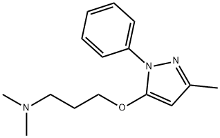 5-[3-(Dimethylamino)propoxy]-3-methyl-1-phenyl-1H-pyrazole 구조식 이미지