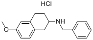 N-BENZYL-6-METHOXY-1,2,3,4-TETRAHYDRONAPHTHALEN-2-AMINE HYDROCHLORIDE Structure