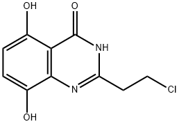 4(1H)-Quinazolinone,  2-(2-chloroethyl)-5,8-dihydroxy-  (9CI) 구조식 이미지