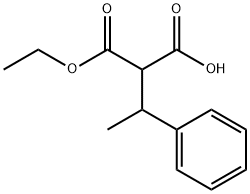 Propanedioic acid, (1-phenylethyl)-, monoethyl ester (9CI) Structure