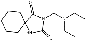 3-[(Diethylamino)methyl]-1,3-diazaspiro[4.5]decane-2,4-dione Structure