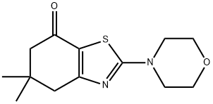 5,5-DiMethyl-2-(Morpholin-4-yl)-5,6-dihydro-1,3-benzothiazol-7(4H)-one 구조식 이미지