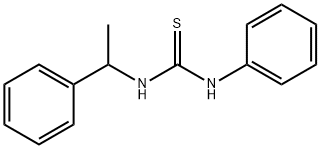 N-phenyl-N'-(1-phenylethyl)thiourea Structure