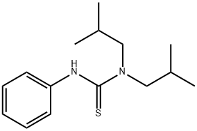N,N-Bis(2-methylpropyl)-N'-phenylthiourea 구조식 이미지