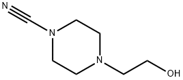 1-Piperazinecarbonitrile,4-(2-hydroxyethyl)-(9CI) Structure