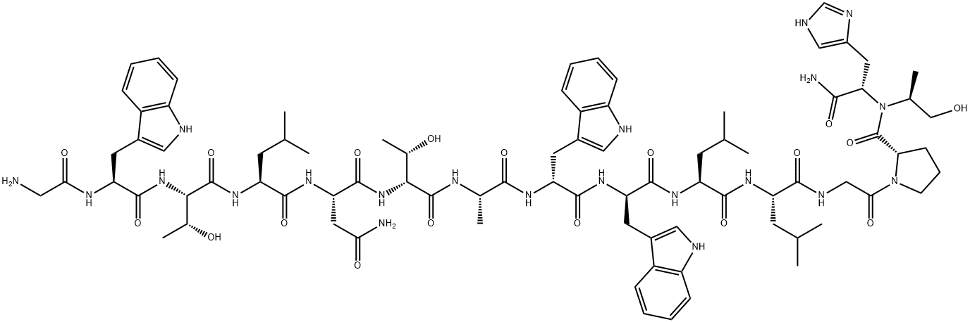 (D-THR6,D-TRP8,9,L-ALANINOL15)-GALANIN (1-15) 구조식 이미지